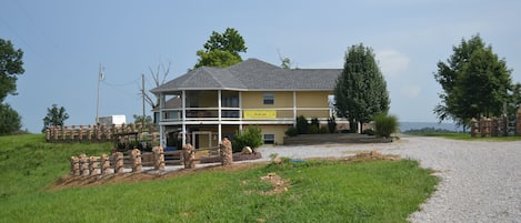 Parking and drive to the Lower unit of our cottage rental 