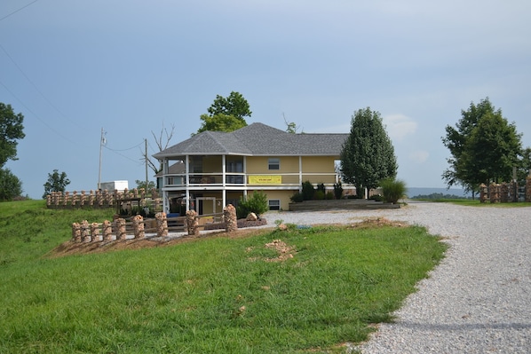 Parking and drive to the Lower unit of our cottage rental 