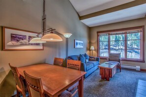 Dining and living room area.