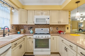 Kitchen - fully stocked for cooking