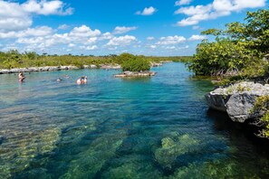 Aquarium like snorkeling free access - Casa del Sol Yal-ku Lagoon Akumal Mexico 5 bedroom vacation rental