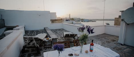 Terrazzo, vista mare