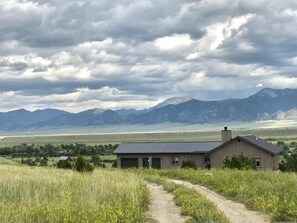 View from the back side of the house towards the Madison .Range