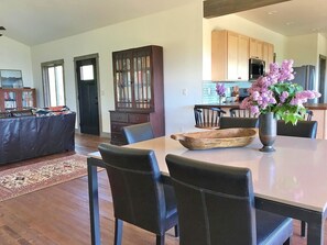 View of the dining area towards the living area