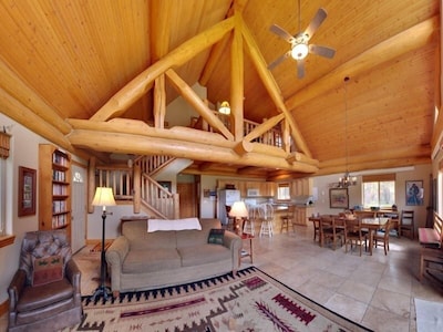 3 Bdrm Log Cabin Nestled in Beautiful Meadow on Spring Creek: 