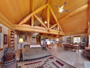 Spacious great room.