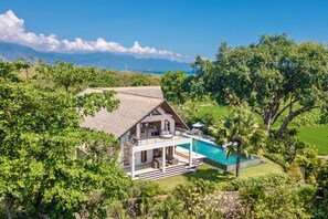 Drone shot of the Villas East Wing