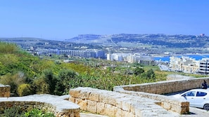 side sea views from terrace