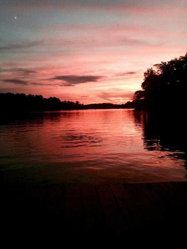Beautiful Winter sunset view from our dock!
