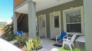 Generous porches