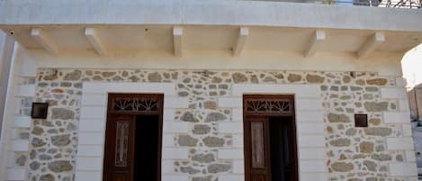 The entrance to each independent bedroom and the balcony on the first floor.