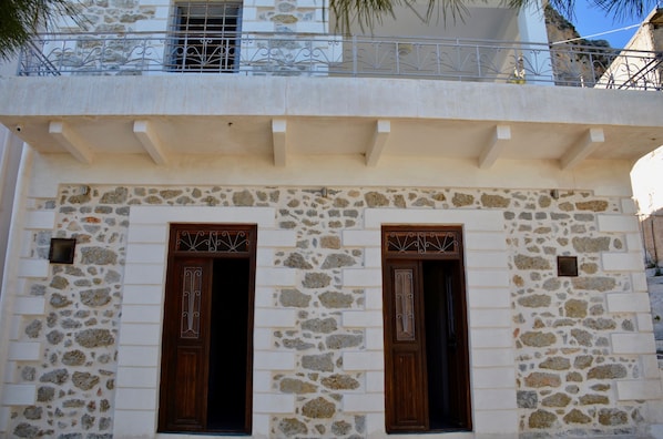 The entrance to each independent bedroom and the balcony on the first floor.