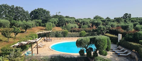 Large circular swimming pool