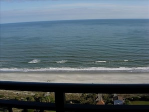 Enjoy your morning coffee on the balcony overlooking the Atlantic Ocean.  
