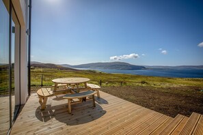 Patio with incredible views