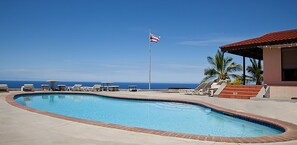 Pool and Jacuzzi right out your door.