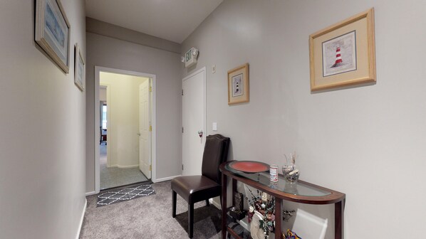Common area and entrance into your studio.