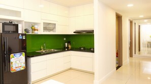 Fully stocked kitchen