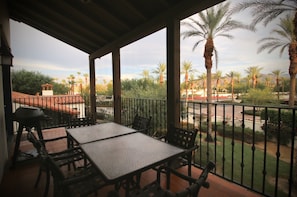 Evening view from the Main Balcony.