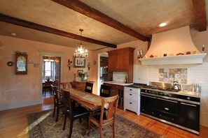 French country kitchen complete with a LaCanche triple oven.....