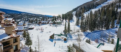 View of the main base area and lift