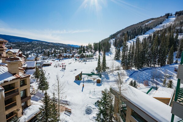 View of the main base area and lift