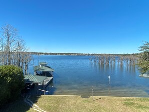 View of the lake from the back side of the house.