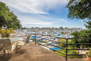 Views of the sailboats from the wrap around deck