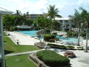 This is the pool on the grounds. Note that this is NOT the view from the room. 