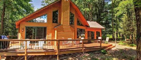 expansive back deck