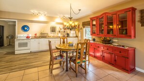 Kitchen and dining area