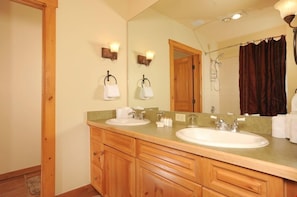 Get ready for your day in the bathroom.