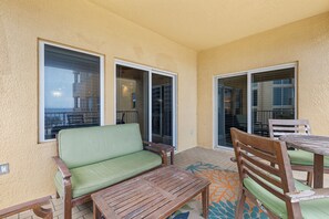 Large east facing balcony