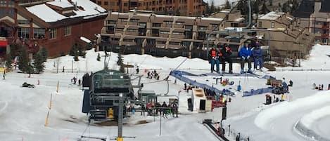Village Point is right in front of lift and tubing hill, next to day lodge!