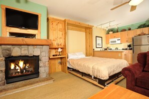 The murphy bed is great for when you want extra space