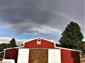 Spectacular scenery outside the barn.