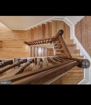 The stairs leading to your private apartment 