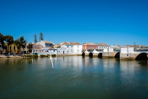 View of the house from the opposit side of the river