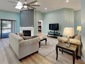Living Area- Fireplace