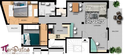 Floor plan of the Apartment 