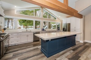 Bright sunny chef's kitchen