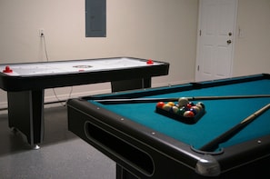 Games room offers recreation rain or shine