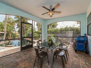 Screened Lanai overlooking the pool