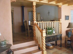 Dining area stairs