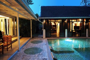 Front of property – evening/night