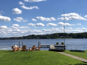 View from our front yard lakeside!