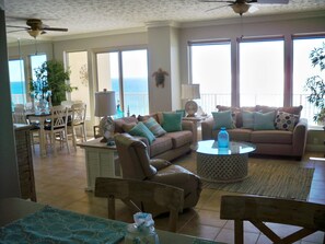 View of Living Room and Dining Room
