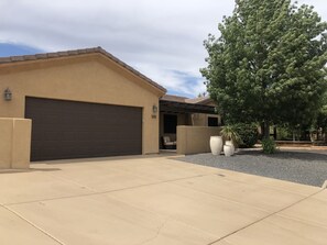 2 car garage & Driveway