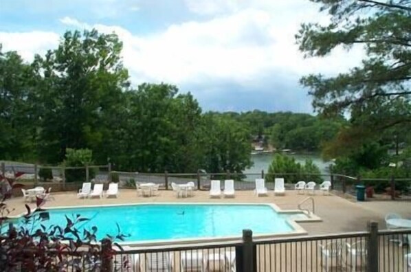 Upper pool right in front of condo