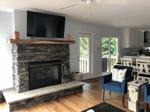 Fireplace in family room